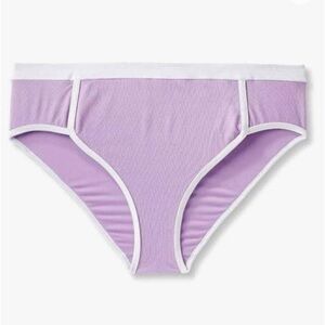 ❤️Kona Sol Bikini Bottom Terry Textured Solid High Waist High Leg 1X NWT